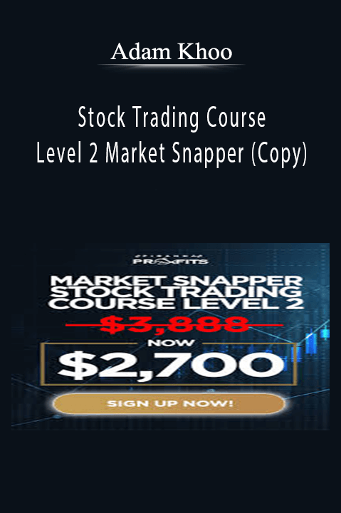 Adam Khoo - Stock Trading Course Level 2 Market Snapper (Copy) Download